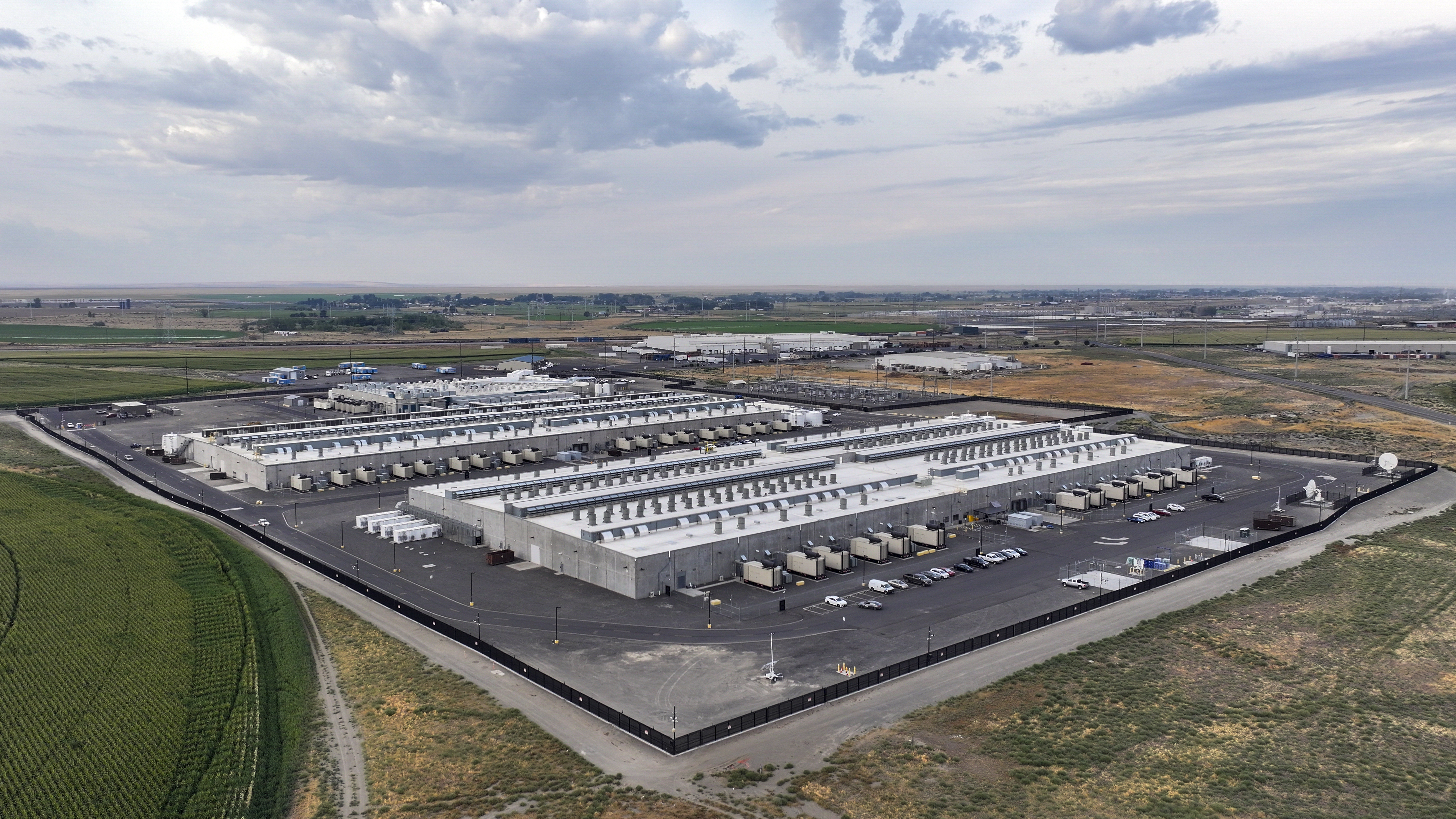An Amazon Web Services data center is seen in Boardman, Oregon. An Amazon Web Services data center is seen in Boardman, Oregon.