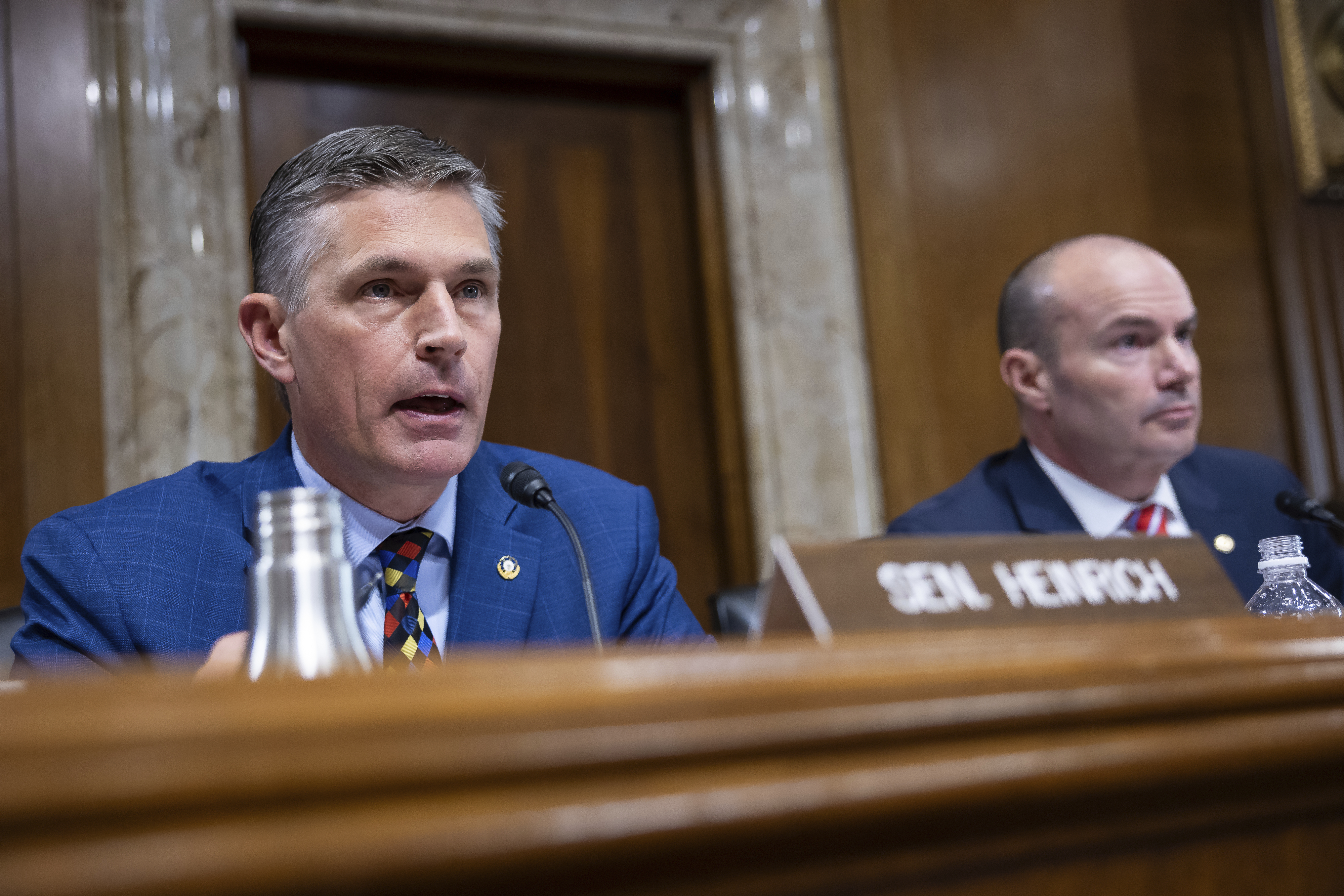 Martin Heinrich and Mike Lee side-by-side. Martin Heinrich and Mike Lee side-by-side.