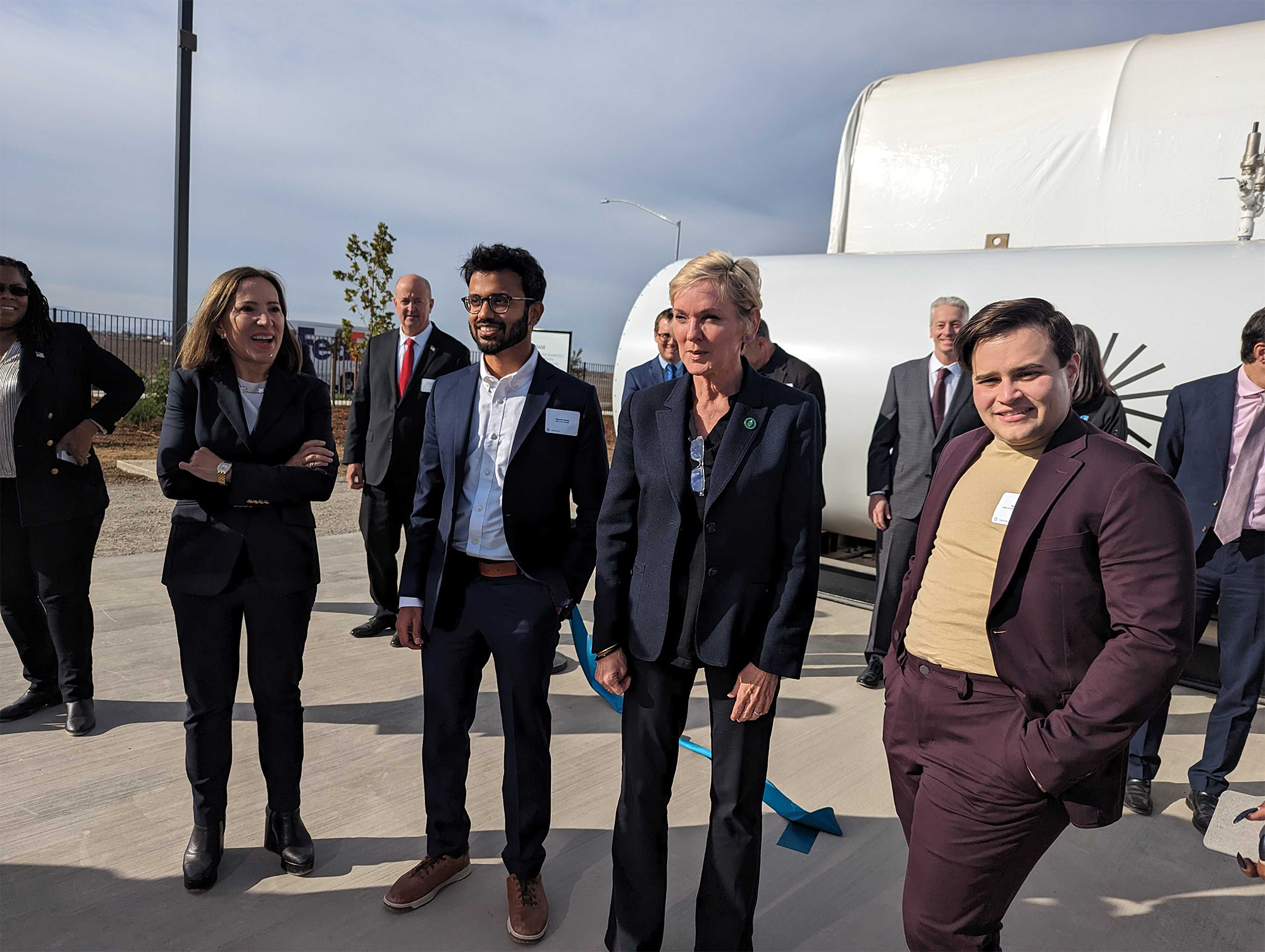 California Lieutenant Governor Eleni Kounalakis, Heirloom CEO Shashank Samala, U.S. Energy Secretary Jennifer Granholm and Noah McQueen, Heirloom's head of research, at a November 2023 ribbon cutting for the company's first commercial direct air capture facility. California Lieutenant Governor Eleni Kounalakis, Heirloom CEO Shashank Samala, U.S. Energy Secretary Jennifer Granholm and Noah McQueen, Heirloom's head of research, at a November 2023 ribbon cutting for the company's first commercial direct air capture facility.