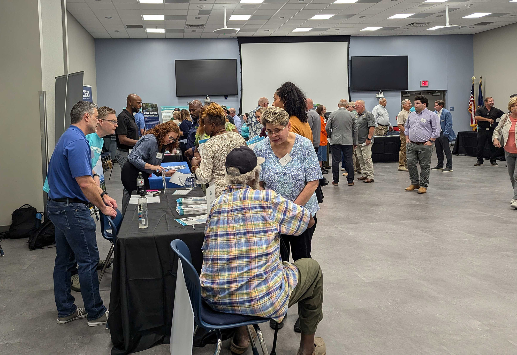 Residents from Calcasieu Parish meet with Biden administration officials and representatives of the companies involved with Project Cypress. Residents from Calcasieu Parish meet with Biden administration officials and representatives of the companies involved with Project Cypress.