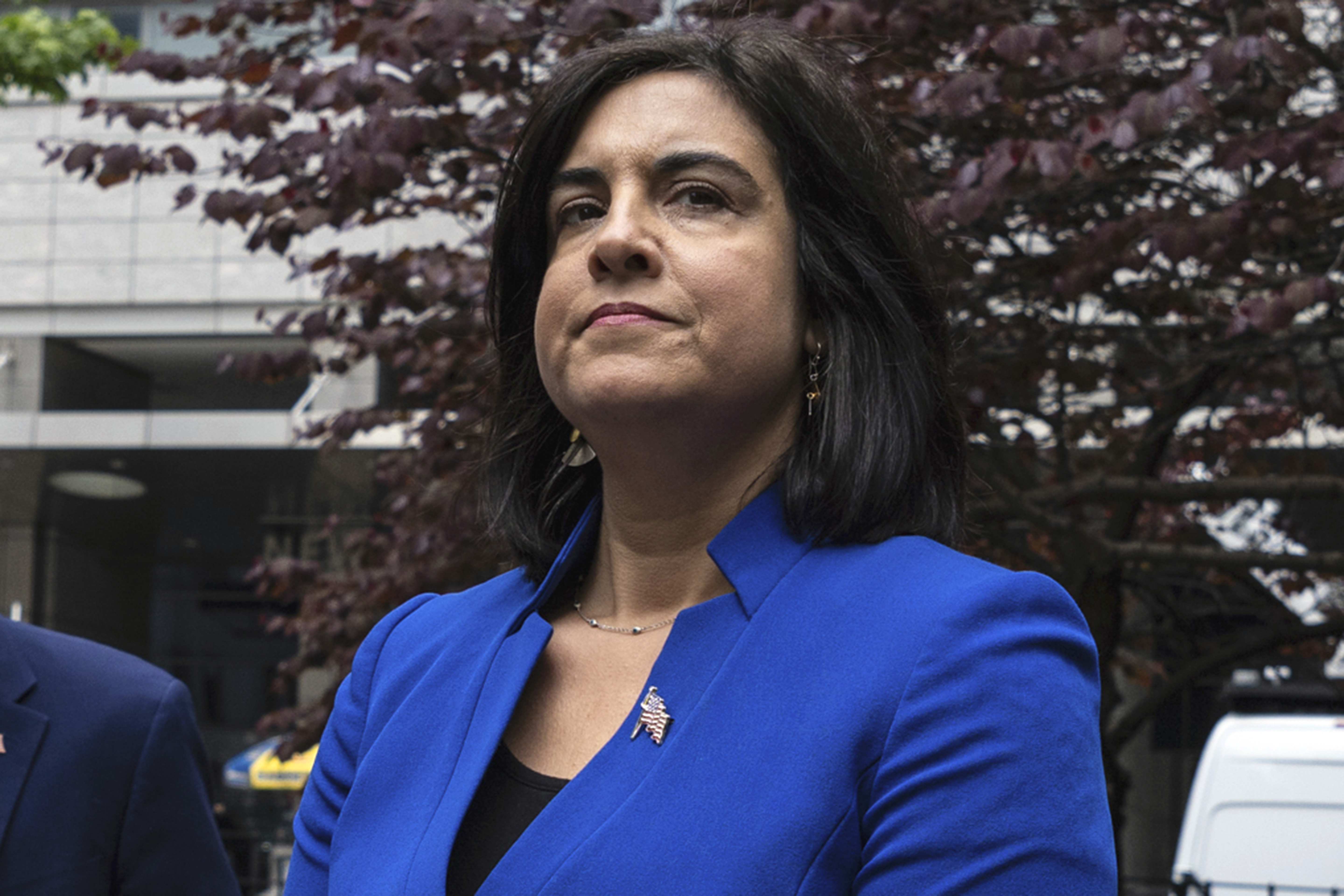 Rep. Nicole Malliotakis (R-N.Y.) speaks at a press conference. Rep. Nicole Malliotakis (R-N.Y.) speaks at a press conference.