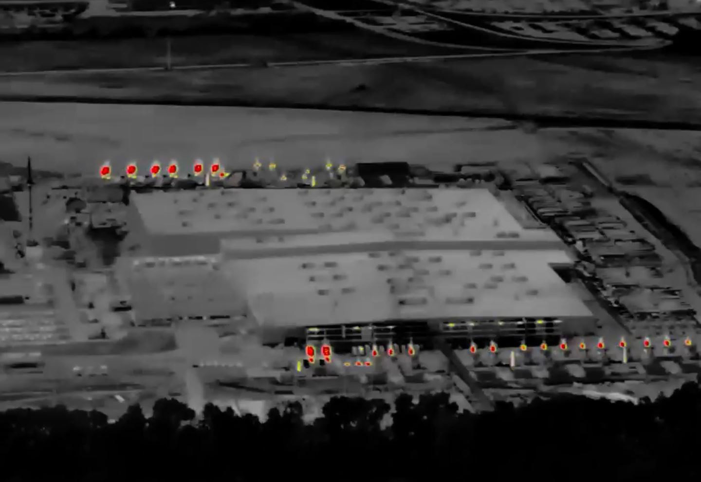 Thermal image of xAI data center.