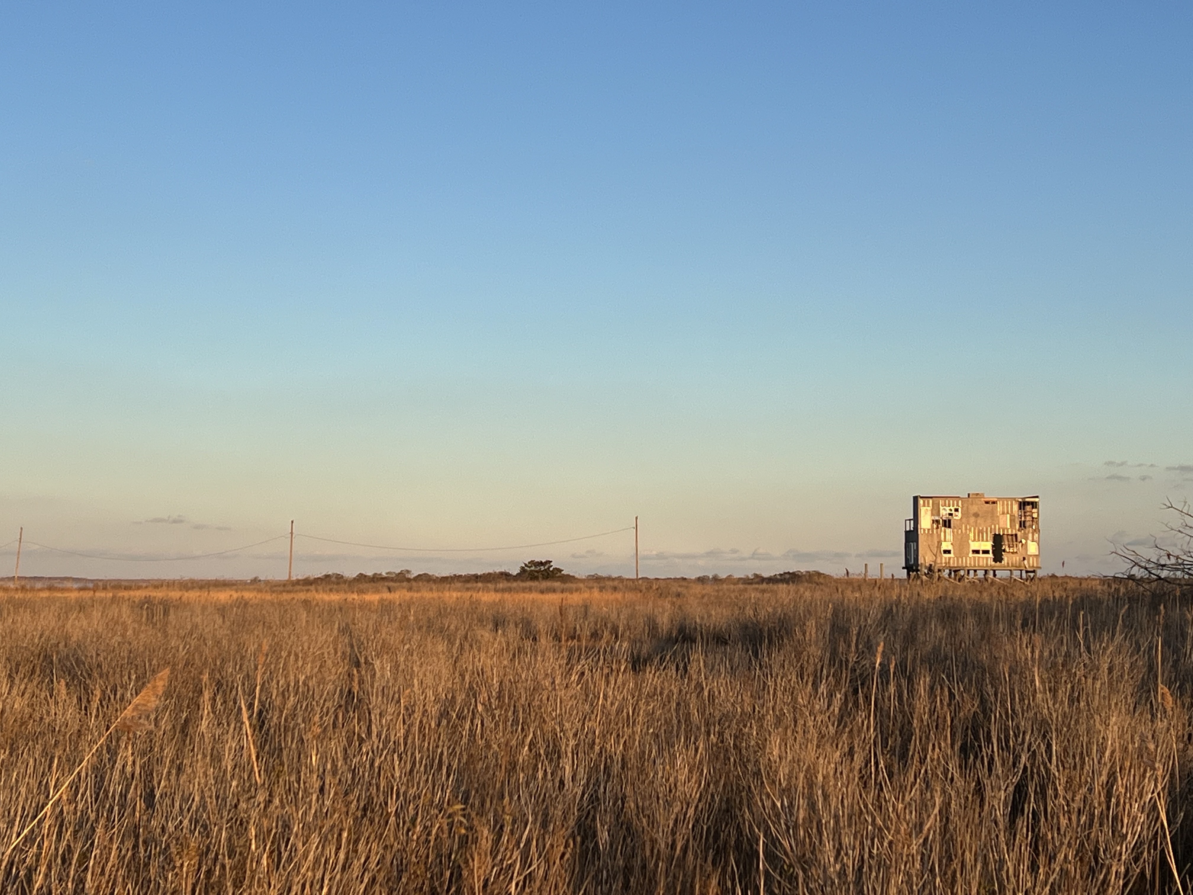 An abandoned elevated property is seen. An abandoned elevated property is seen.